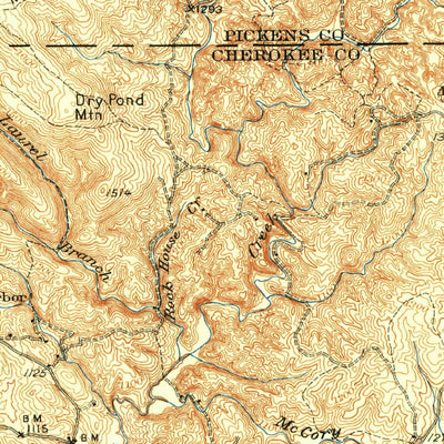 United States Geological Survey Waleska, GA (1950, 62500-Scale) digital map