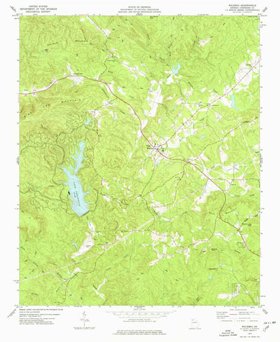 United States Geological Survey Waleska, GA (1974, 24000-Scale) digital map