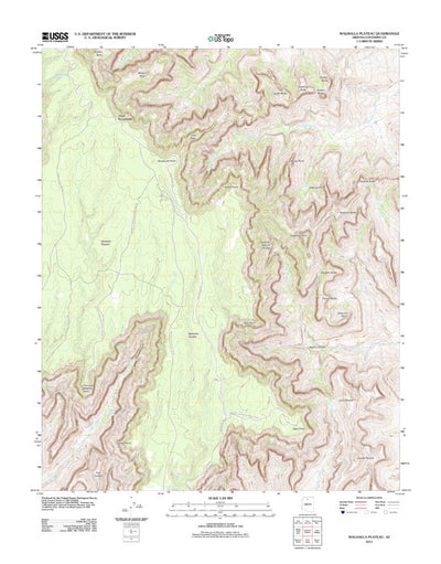 United States Geological Survey Walhalla Plateau, AZ (2011, 24000-Scale) digital map
