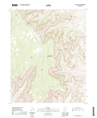 United States Geological Survey Walhalla Plateau, AZ (2021, 24000-Scale) digital map
