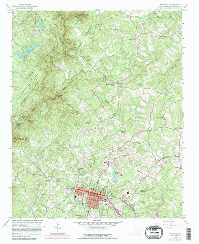 United States Geological Survey Walhalla, SC (1959, 24000-Scale) digital map
