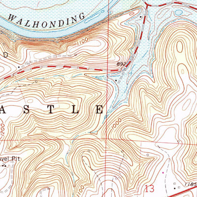 United States Geological Survey Walhonding, OH (1961, 24000-Scale) digital map