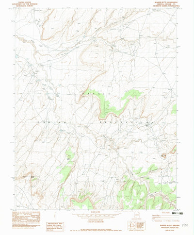United States Geological Survey Walker Butte, AZ (1982, 24000-Scale) digital map