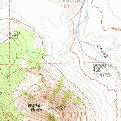 United States Geological Survey Walker Butte, OR (1983, 24000-Scale) digital map