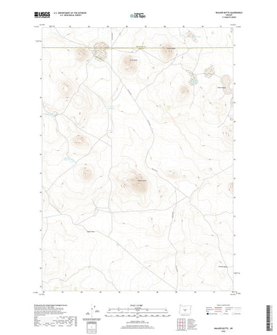 United States Geological Survey Walker Butte, OR (2020, 24000-Scale) digital map