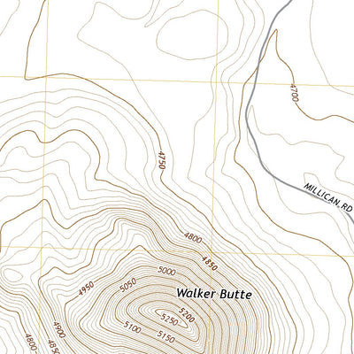 United States Geological Survey Walker Butte, OR (2020, 24000-Scale) digital map