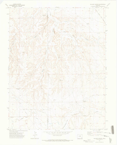 United States Geological Survey Walker Canyon, CO (1971, 24000-Scale) digital map