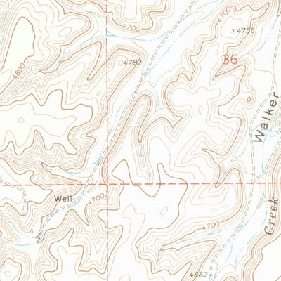United States Geological Survey Walker Canyon, CO (1971, 24000-Scale) digital map