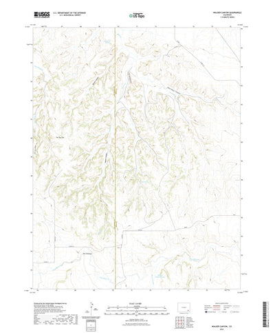 United States Geological Survey Walker Canyon, CO (2022, 24000-Scale) digital map