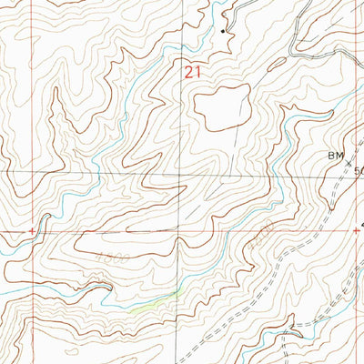 United States Geological Survey Walker Canyon, NM (1990, 24000-Scale) digital map