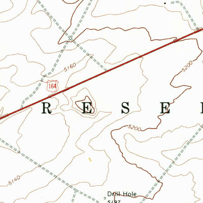 United States Geological Survey Walker Creek Reservoir, AZ-UT (1968, 24000-Scale) digital map