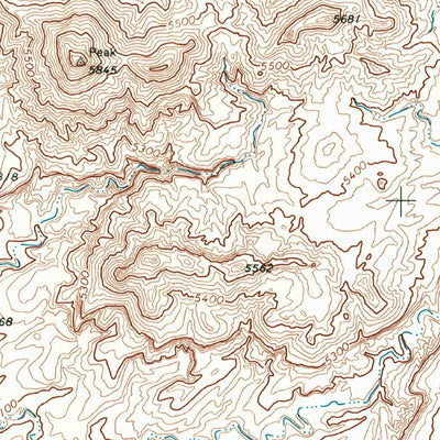United States Geological Survey Walker Creek Reservoir, AZ-UT (1968, 24000-Scale) digital map