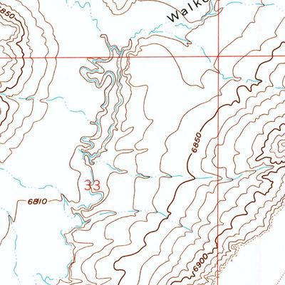 United States Geological Survey Walker Draw NW, WY (1961, 24000-Scale) digital map
