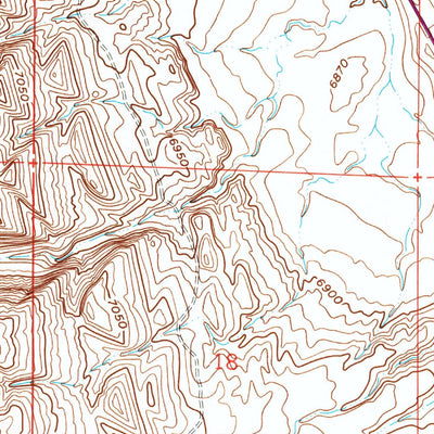 United States Geological Survey Walker Draw NW, WY (1961, 24000-Scale) digital map