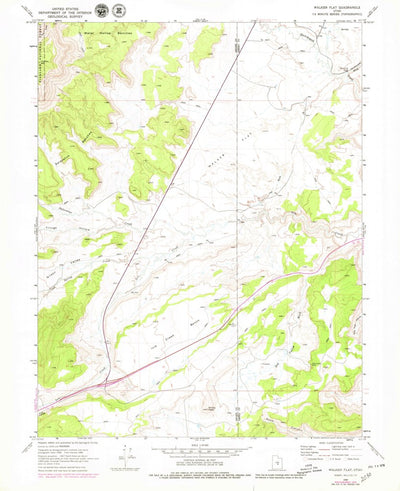 United States Geological Survey Walker Flat, UT (1968, 24000-Scale) digital map