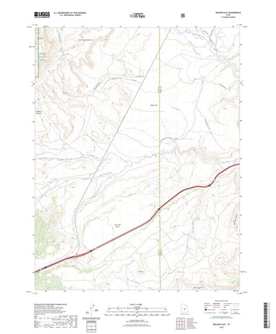 United States Geological Survey Walker Flat, UT (2023, 24000-Scale) digital map
