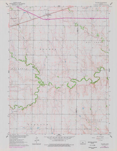 United States Geological Survey Walker, KS (1961, 24000-Scale) digital map