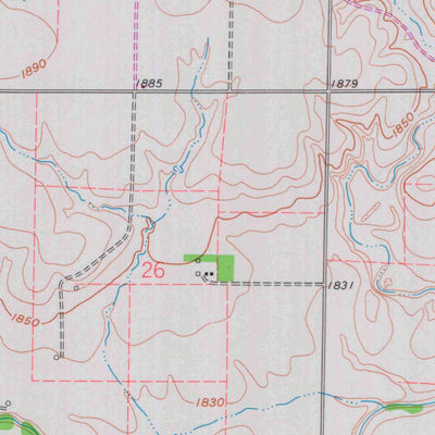 United States Geological Survey Walker, KS (1961, 24000-Scale) digital map