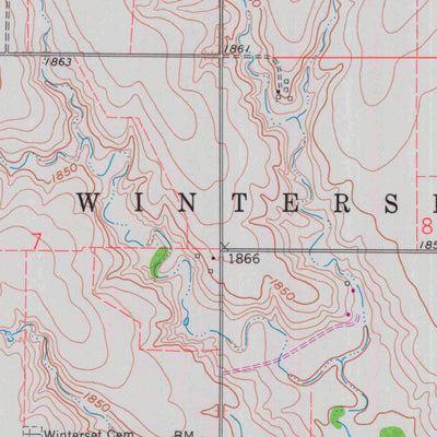 United States Geological Survey Walker, KS (1961, 24000-Scale) digital map