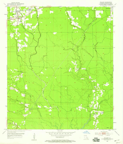 United States Geological Survey Walker, LA (1953, 24000-Scale) digital map