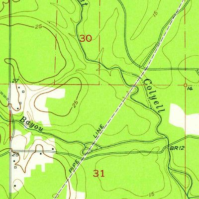 United States Geological Survey Walker, LA (1953, 24000-Scale) digital map