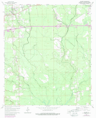 United States Geological Survey Walker, LA (1962, 24000-Scale) digital map