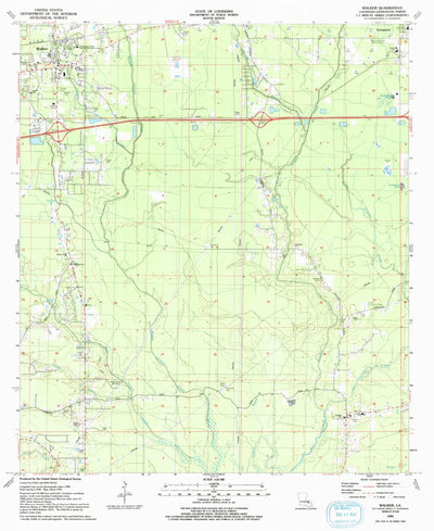 United States Geological Survey Walker, LA (1991, 24000-Scale) digital map