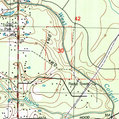 United States Geological Survey Walker, LA (1998, 24000-Scale) digital map