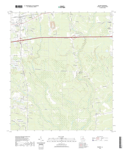 United States Geological Survey Walker, LA (2020, 24000-Scale) digital map