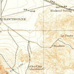 United States Geological Survey Walker Lake E, NV-CA (1909, 250000-Scale) digital map