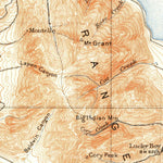 United States Geological Survey Walker Lake E, NV-CA (1909, 250000-Scale) digital map