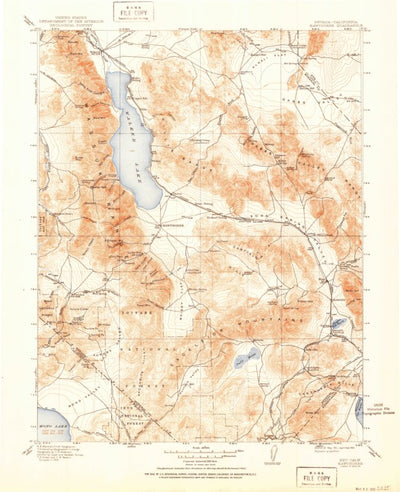 United States Geological Survey Walker Lake E, NV-CA (1915, 250000-Scale) digital map