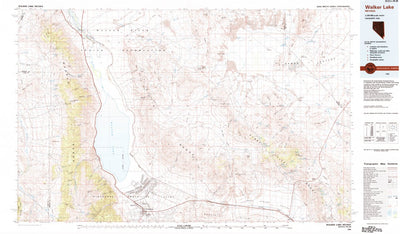 United States Geological Survey Walker Lake, NV (1985, 100000-Scale) digital map