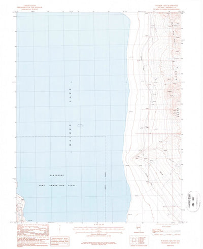United States Geological Survey Walker Lake, NV (1987, 24000-Scale) digital map