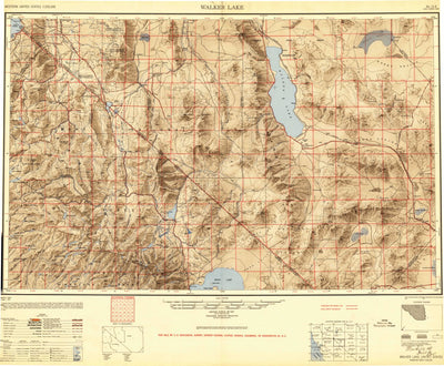 United States Geological Survey Walker Lake, NV-CA (1948, 250000-Scale) digital map