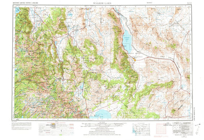 United States Geological Survey Walker Lake, NV-CA (1957, 250000-Scale) digital map