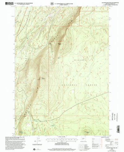 United States Geological Survey Walker Mountain, OR (1999, 24000-Scale) digital map