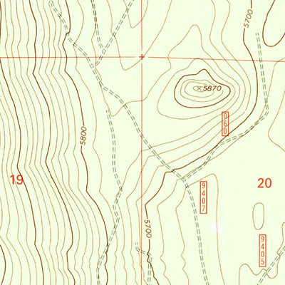 United States Geological Survey Walker Mountain, OR (1999, 24000-Scale) digital map