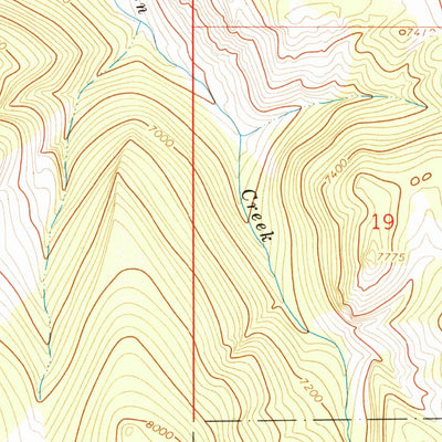 United States Geological Survey Walker Mountain, WY (1964, 24000-Scale) digital map
