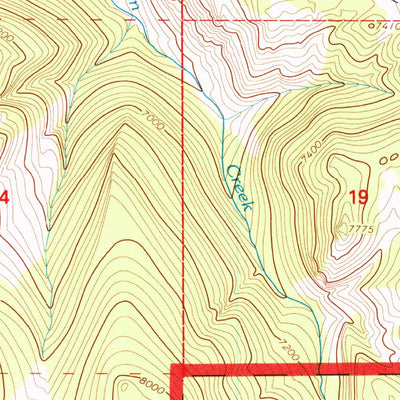 United States Geological Survey Walker Mountain, WY (1993, 24000-Scale) digital map