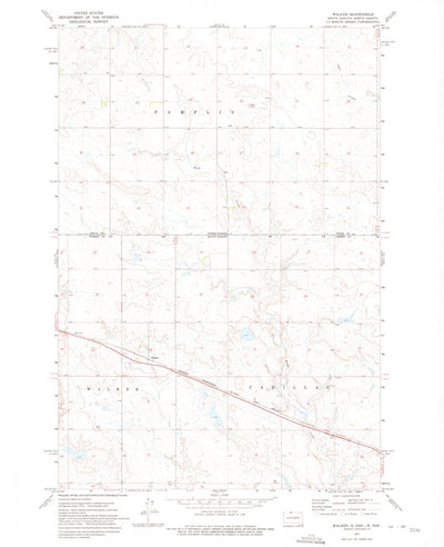 United States Geological Survey Walker, SD-ND (1972, 24000-Scale) digital map