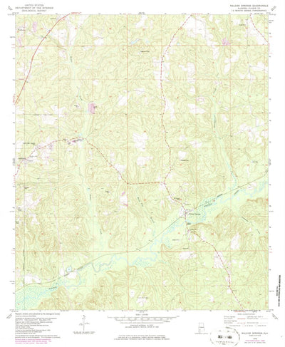 United States Geological Survey Walker Springs, AL (1978, 24000-Scale) digital map