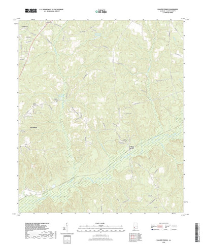 United States Geological Survey Walker Springs, AL (2020, 24000-Scale) digital map
