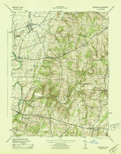 United States Geological Survey Walkersville, MD (1944, 31680-Scale) digital map