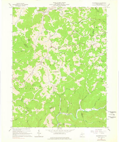 United States Geological Survey Walkersville, WV (1966, 24000-Scale) digital map