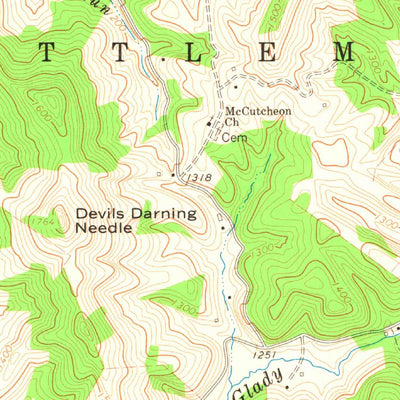 United States Geological Survey Walkersville, WV (1966, 24000-Scale) digital map