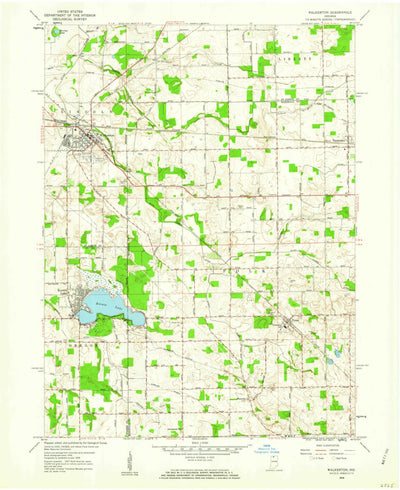 United States Geological Survey Walkerton, IN (1958, 24000-Scale) digital map