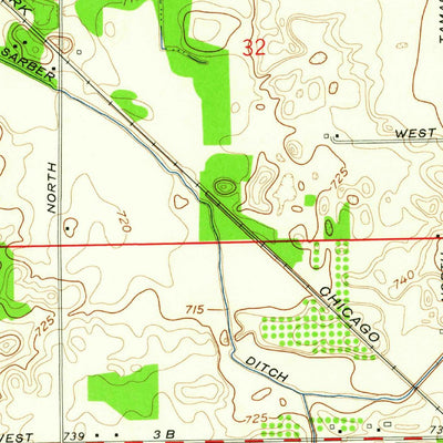 United States Geological Survey Walkerton, IN (1958, 24000-Scale) digital map