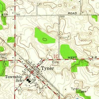 United States Geological Survey Walkerton, IN (1958, 24000-Scale) digital map
