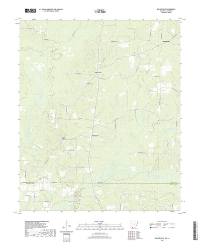 United States Geological Survey Walkerville, AR (2020, 24000-Scale) digital map